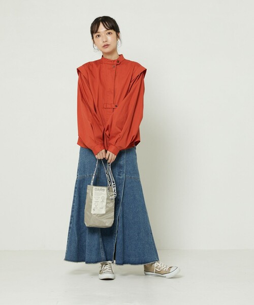 FREAK'S STORE（フリークスストア）の「SOMETHING × FREAK'S STORE/サムシング 別注Mermaid Skirt/別注マーメイドスカート（スカート・レディース・サックスブルー/ネイビー・MEDIUM/SMALL）」の19枚目の写真