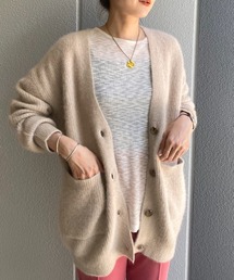 FOXロングニットカーディガン