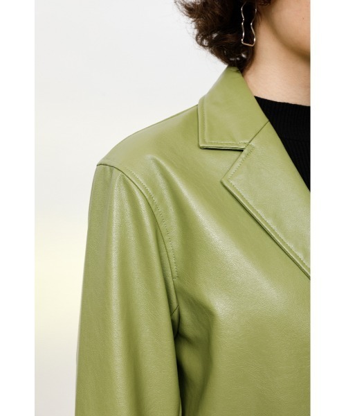 SLY（スライ）の「VEGAN LEATHER TAILOR JK/ビーガンレザーテーラード