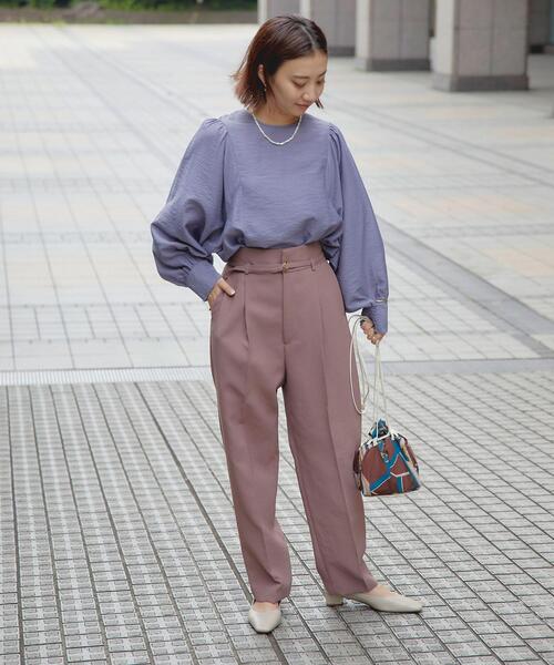 green label relaxing（グリーンレーベルリラクシング）の「ウエッジ スリーブ プルオーバー ブラウス ドット（シャツ/ブラウス・レディース・ブラック/オフホワイト/ライラック/ライム/その他1/ホワイト・FREE）」の15枚目の写真