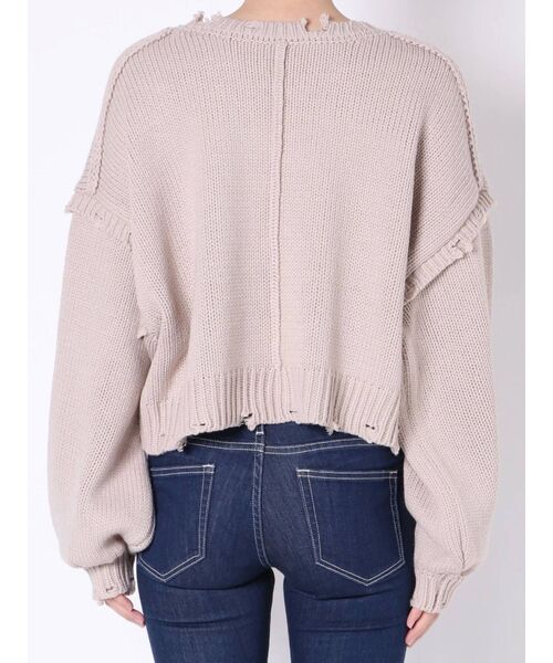 GYDA(ジェイダ)の「グラインダーショートニットTOPS(ニット/セーター・レディース・アイボリー/ベージュ/ミント/ブラック・FREE)」の20枚目の写真