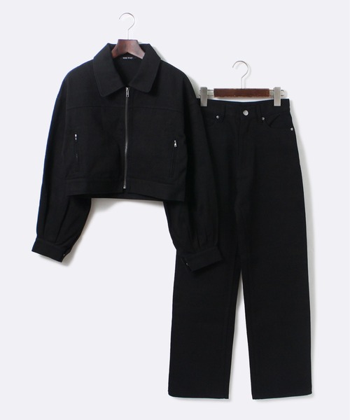 one way(ワンウェイ)の「【oneway Jeans】ツイルショートジャケット(その他アウター・レディース・ベージュ/ブラック/ライトブルー・FREE)」の4枚目の写真