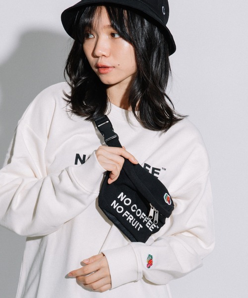 FRUIT OF THE LOOM(フルーツオブザルーム)の「NO COFFEEコラボWAIST BAG(ボディバッグ/ウエストポーチ・メンズ・オフホワイト/ブラウン/ブラック・FREE)」の6枚目の写真
