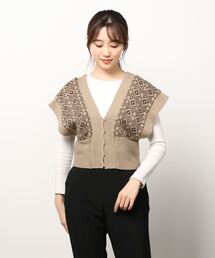 Per sist ence | Per sist ence/パーシエンス　幾何学ビスチェ(ベスト)