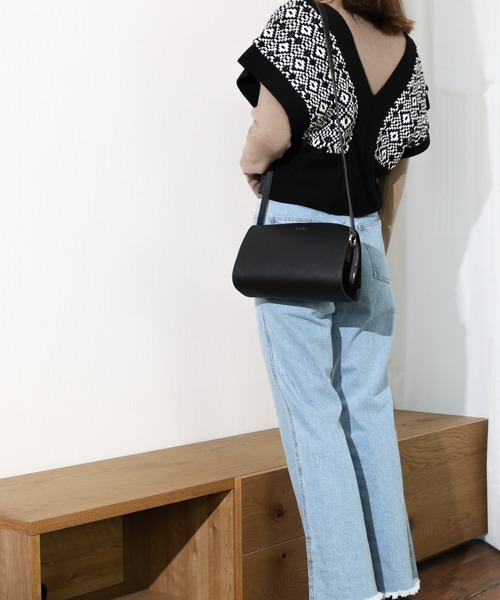 Per sist ence（パーシエンス）の「Per sist ence/パーシエンス　幾何学ビスチェ（ベスト・レディース・ベージュ/ブラック/ブラウン・FREE）」の7枚目の写真