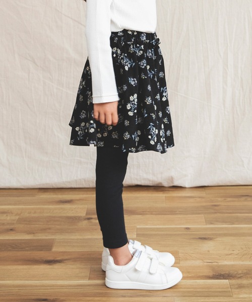 BRANSHES(ブランシェス)の「レギンス付きコーデュロイスカート(無地・花柄)(スカート・キッズ・ブラック/ベージュ/ピンク・100cm/150cm/110cm/130cm/90cm/120cm/140cm)」の21枚目の写真