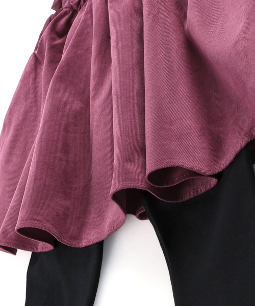 BRANSHES(ブランシェス)の「レギンス付きコーデュロイスカート(無地・花柄)(スカート・キッズ・ブラック/ベージュ/ピンク・100cm/150cm/110cm/130cm/90cm/120cm/140cm)」の17枚目の写真