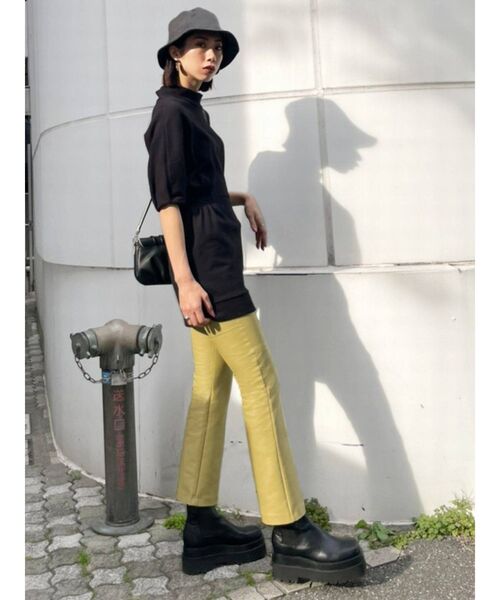 EMODA（エモダ）の「タックスクエアショルダーバッグ（ショルダーバッグ・レディース・ブラック/ブラウン・FREE）」の7枚目の写真