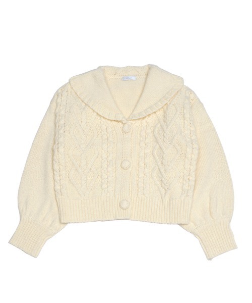 セール】ハートケーブルカーデ（カーディガン/ボレロ）｜MILK（ミルク