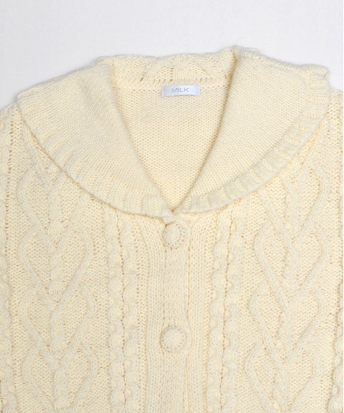 セール】ハートケーブルカーデ（カーディガン/ボレロ）｜MILK（ミルク