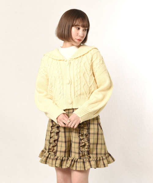 セール】ハートケーブルカーデ（カーディガン/ボレロ）｜MILK（ミルク