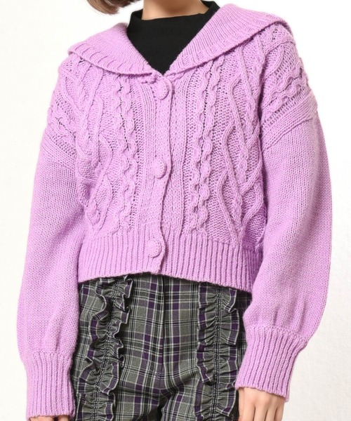 セール】ハートケーブルカーデ（カーディガン/ボレロ）｜MILK（ミルク