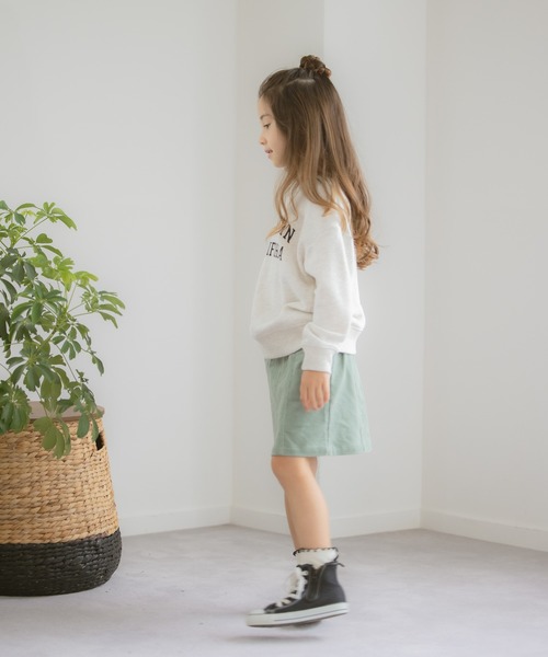 GLOBAL WORK（グローバルワーク）の「【キッズ】ソフトタッチコーデュロイスカート/216028（スカート・キッズ・ベージュ/ミント・120cm/150cm/160cm/130cm/110cm/140cm/100cm）」の8枚目の写真