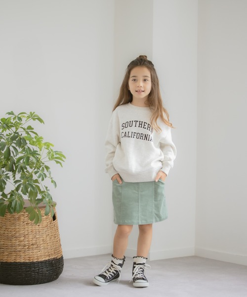 GLOBAL WORK（グローバルワーク）の「【キッズ】ソフトタッチコーデュロイスカート/216028（スカート・キッズ・ベージュ/ミント・120cm/150cm/160cm/130cm/110cm/140cm/100cm）」の10枚目の写真