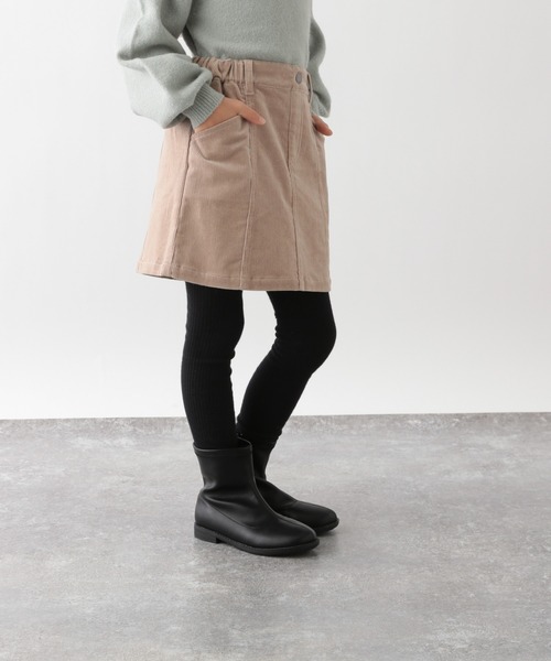 GLOBAL WORK（グローバルワーク）の「【キッズ】ソフトタッチコーデュロイスカート/216028（スカート・キッズ・ベージュ/ミント・120cm/150cm/160cm/130cm/110cm/140cm/100cm）」の14枚目の写真
