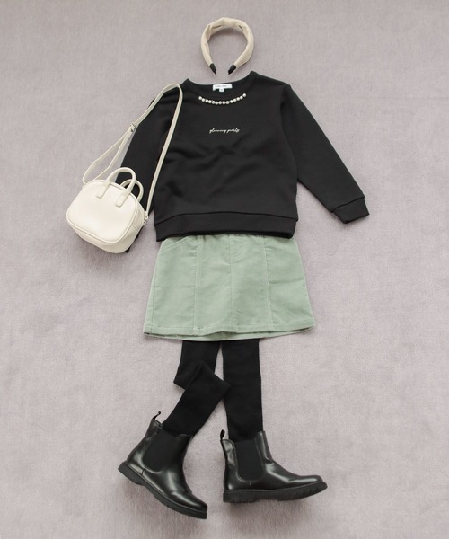 GLOBAL WORK（グローバルワーク）の「【キッズ】ソフトタッチコーデュロイスカート/216028（スカート・キッズ・ベージュ/ミント・120cm/150cm/160cm/130cm/110cm/140cm/100cm）」の18枚目の写真