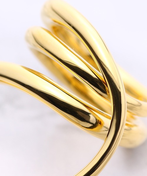 Charlotte Chesnais（シャルロットシェネ）の「Charlotte Chesnais BAGUE ROUND TRIP 15BA005VER（リング・レディース・ゴールド・SMALL）」の4枚目の写真