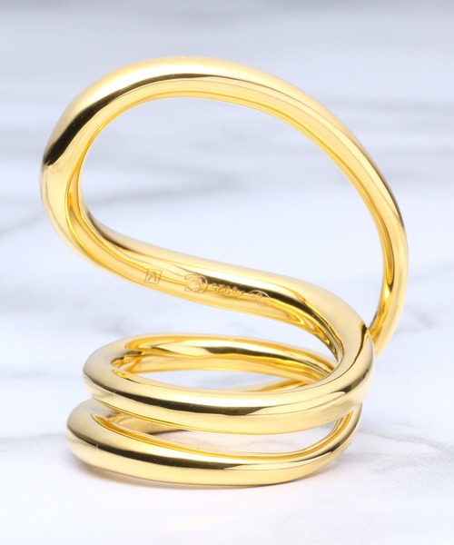 Charlotte Chesnais（シャルロットシェネ）の「Charlotte Chesnais BAGUE ROUND TRIP 15BA005VER（リング・レディース・ゴールド・SMALL）」の12枚目の写真