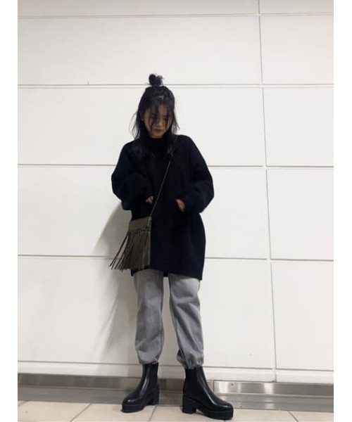 AZUL by moussy（アズールバイマウジー）の「SIDE GORE BOOTS/サイドゴアブーツ（ブーツ・レディース・ブラック・SMALL/MEDIUM/LARGE）」の15枚目の写真