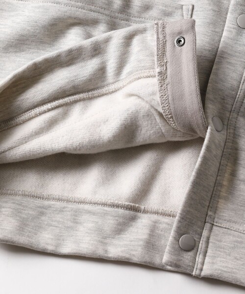 FREAK'S STORE(フリークスストア)の「WEB限定 THOUSAND MILE×FREAK'S STORE/サウザンドマイル 別注 スタンドカラー裏起毛 スウェットカーディガン/ジャケット(カーディガン/ボレロ・メンズ・ブラック/グレー/グリーン・SMALL/MEDIUM/LARGE)」の18枚目の写真