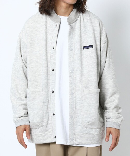 FREAK'S STORE(フリークスストア)の「WEB限定 THOUSAND MILE×FREAK'S STORE/サウザンドマイル 別注 スタンドカラー裏起毛 スウェットカーディガン/ジャケット(カーディガン/ボレロ・メンズ・ブラック/グレー/グリーン・SMALL/MEDIUM/LARGE)」の16枚目の写真