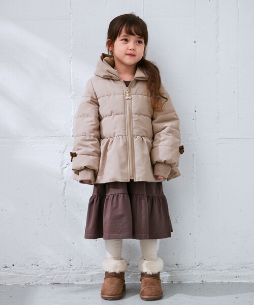 ANY（エニィ）の「フード留め付き コート（その他アウター・キッズ・ベージュ系/ピンク系・100/110/120/130）」の5枚目の写真