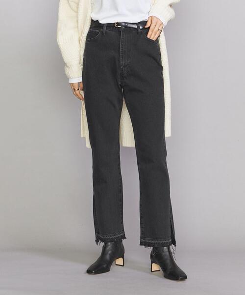 BEAUTY&YOUTH UNITED ARROWS（ビューティーアンドユースユナイテッドアローズ）の「BY ソフトフレア デニムパンツ（デニムパンツ・レディース・コバルトブルー/ブラック・L/M/S）」の12枚目の写真