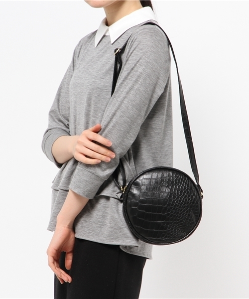 WEGO（ウィゴー）の「WEGO/サークルポシェット（ショルダーバッグ・レディース・ホワイト/ブラック/ピンク・FREE）」の8枚目の写真