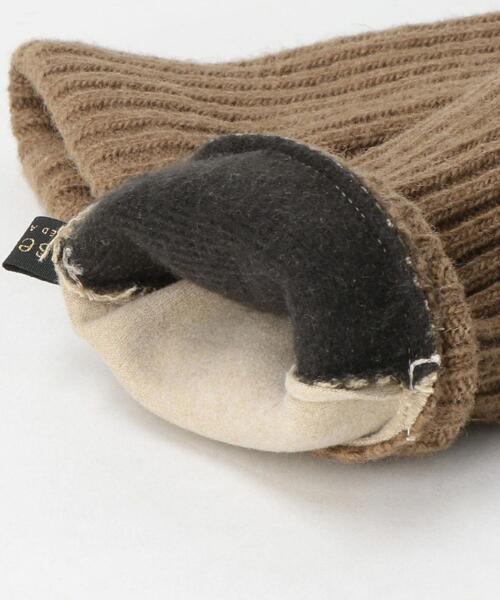 closet story（クローゼットストーリー）の「＜closet story（クローゼットストーリー）＞ハウンドトゥース×リブ 2WAY グローブ（手袋・レディース・ブラック/ブラウン・FREE）」の8枚目の写真