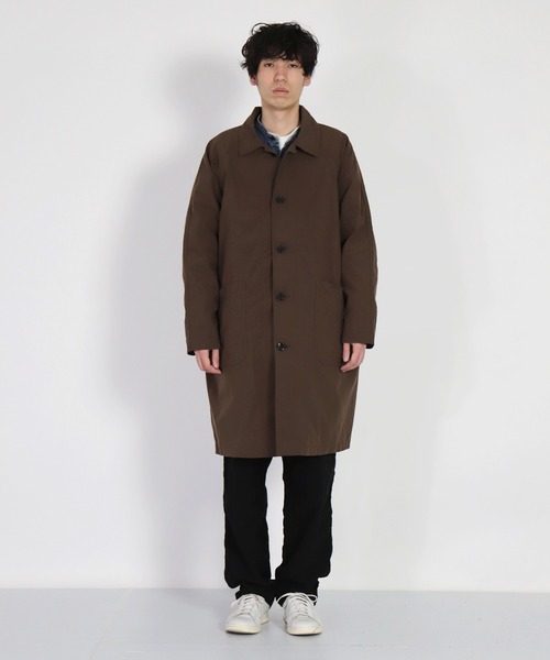 SPELLBOUND（スペルバウンド）の「[SPELLBOUND / スペルバウンド] ヴィンテージナイロンオックス ダスターコート（ステンカラーコート・メンズ・ブラウン・3/2）」の8枚目の写真