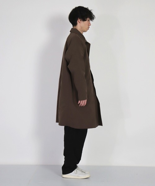 SPELLBOUND（スペルバウンド）の「[SPELLBOUND / スペルバウンド] ヴィンテージナイロンオックス ダスターコート（ステンカラーコート・メンズ・ブラウン・3/2）」の9枚目の写真