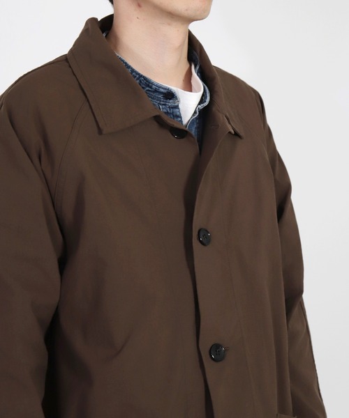 SPELLBOUND（スペルバウンド）の「[SPELLBOUND / スペルバウンド] ヴィンテージナイロンオックス ダスターコート（ステンカラーコート・メンズ・ブラウン・3/2）」の11枚目の写真