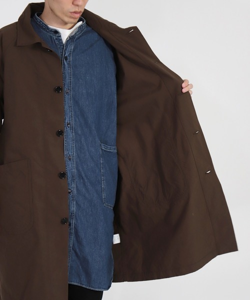 SPELLBOUND（スペルバウンド）の「[SPELLBOUND / スペルバウンド] ヴィンテージナイロンオックス ダスターコート（ステンカラーコート・メンズ・ブラウン・3/2）」の15枚目の写真