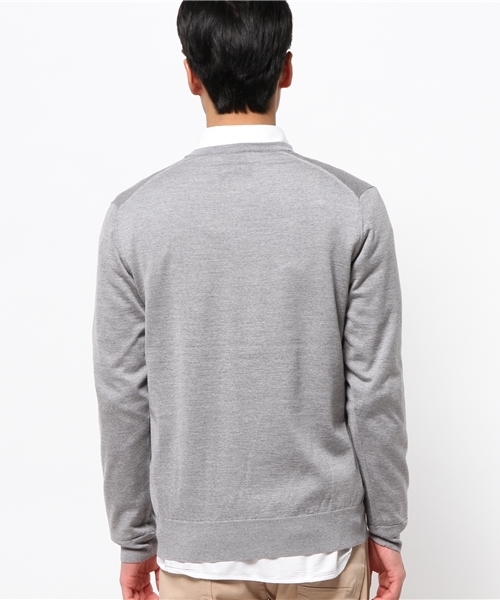 EDIFICE(エディフィス)の「◇16GG Vネック プルオーバー(ニット/セーター・メンズ・チャコールグレー/ホワイト/ネイビー/ブルー系その他/ボルドー・44/46/48)」の12枚目の写真