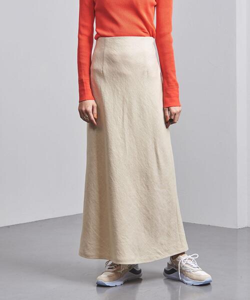 UNITED ARROWS（ユナイテッドアローズ）の「＜UNITED ARROWS＞リネン バイアススカート W†（スカート・レディース・ネイビー/ベージュ・38/36/34/40）」の7枚目の写真