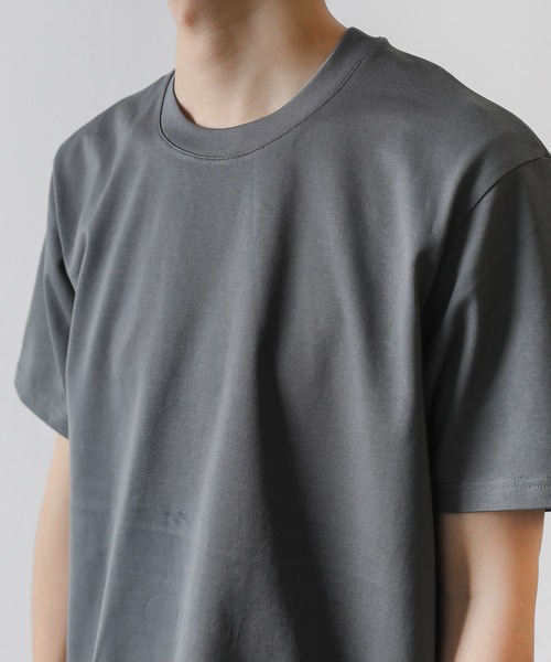 ATTACHMENT(アタッチメント)の「ウルティマシルキー天竺 レギュラーフィットSS Tシャツ / ULTIMATE SILKY JERSEY REGULAR FIT T-SHIRT(Tシャツ/カットソー・メンズ・ブラック/ホワイト/グレー系その他/ダークグレー・1/2/3)」の17枚目の写真