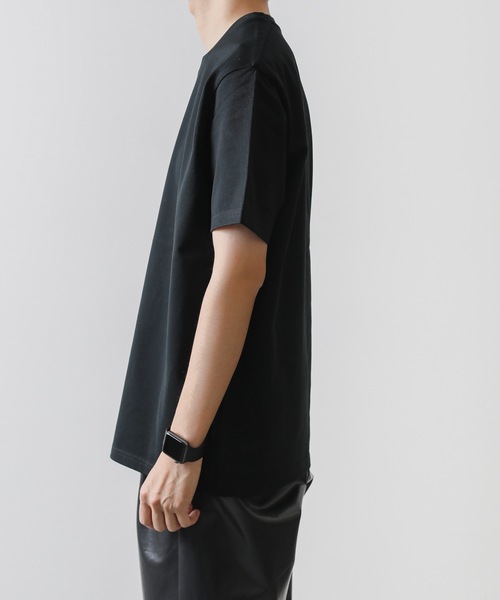 ATTACHMENT(アタッチメント)の「ウルティマシルキー天竺 レギュラーフィットSS Tシャツ / ULTIMATE SILKY JERSEY REGULAR FIT T-SHIRT(Tシャツ/カットソー・メンズ・ブラック/ホワイト/グレー系その他/ダークグレー・1/2/3)」の12枚目の写真