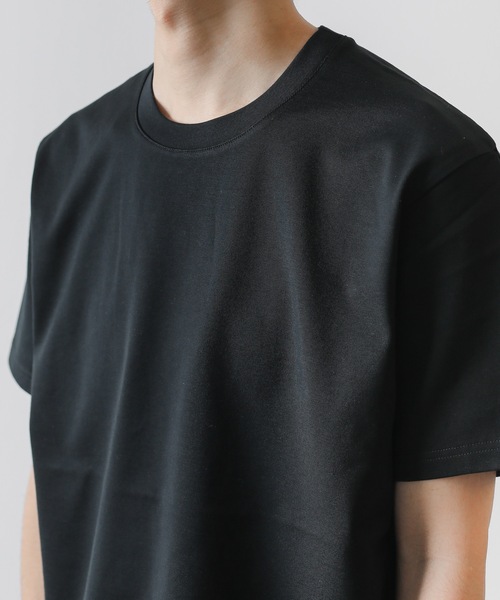 ATTACHMENT(アタッチメント)の「ウルティマシルキー天竺 レギュラーフィットSS Tシャツ / ULTIMATE SILKY JERSEY REGULAR FIT T-SHIRT(Tシャツ/カットソー・メンズ・ブラック/ホワイト/グレー系その他/ダークグレー・1/2/3)」の10枚目の写真