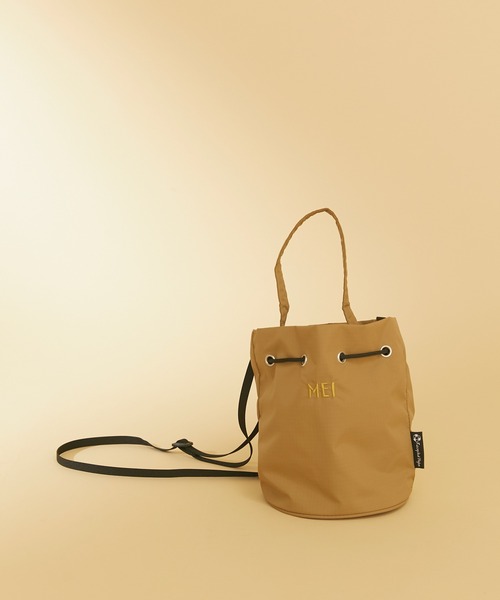 MEI（メイ）の「MEI/巾着ショルダーバッグ（ショルダーバッグ・レディース・ブラック/ブラウン/グリーン・F）」の12枚目の写真