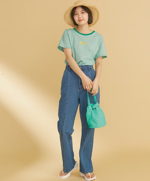 MEI（メイ）の「MEI/巾着ショルダーバッグ（ショルダーバッグ・レディース・ブラック/ブラウン/グリーン・F）」の17枚目の写真