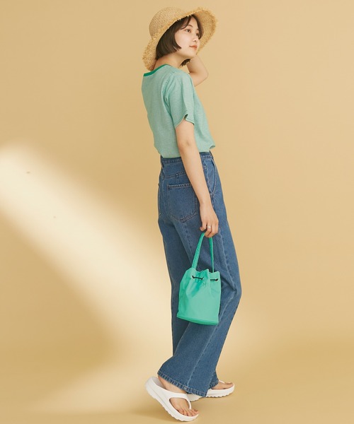 MEI（メイ）の「MEI/巾着ショルダーバッグ（ショルダーバッグ・レディース・ブラック/ブラウン/グリーン・F）」の18枚目の写真