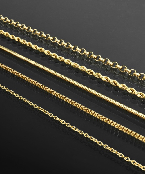 SBG(エスビー)の「金属アレルギー対応 ステンレス チェーンネックレス 5本セット / SBG(ネックレス・メンズ・A/B・FREE)」の2枚目の写真