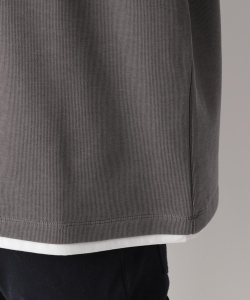 GLOBAL WORK（グローバルワーク）の「キーネックレイヤード長袖/258198（Tシャツ/カットソー・メンズ・チャコールグレー/ベージュ/ホワイト系その他2・SMALL/MEDIUM/LARGE）」の16枚目の写真