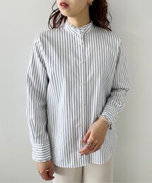 UNTITLED | ストライプ柄 フリルブラウス【洗える】(シャツ/ブラウス)