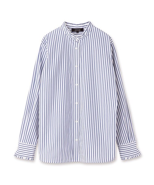 UNTITLED（アンタイトル）の「◆ストライプ柄 フリルブラウス【洗える】（シャツ/ブラウス・レディース・ホワイト系5/ブルー系5/ホワイト系9・00/01/02/03/04/44/48）」の9枚目の写真