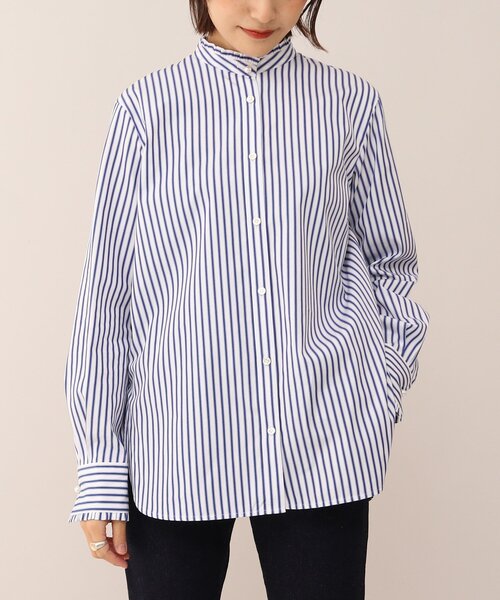 UNTITLED（アンタイトル）の「◆ストライプ柄 フリルブラウス【洗える】（シャツ/ブラウス・レディース・ホワイト系5/ブルー系5/ホワイト系9・00/01/02/03/04/44/48）」の17枚目の写真