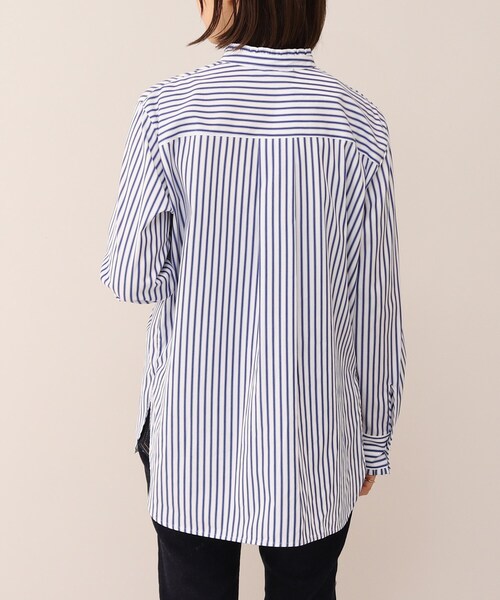 UNTITLED（アンタイトル）の「◆ストライプ柄 フリルブラウス【洗える】（シャツ/ブラウス・レディース・ホワイト系5/ブルー系5/ホワイト系9・00/01/02/03/04/44/48）」の6枚目の写真