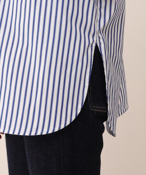UNTITLED（アンタイトル）の「◆ストライプ柄 フリルブラウス【洗える】（シャツ/ブラウス・レディース・ホワイト系5/ブルー系5/ホワイト系9・00/01/02/03/04/44/48）」の4枚目の写真