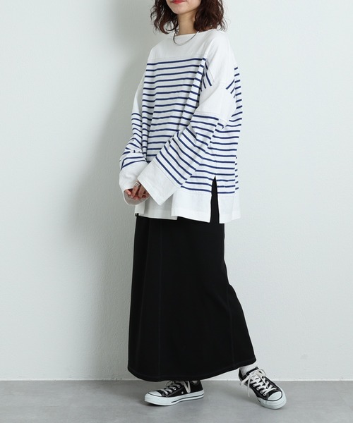 CIAOPANIC TYPY（チャオパニックティピー）の「ジョーゼットポンチIラインスカート（スカート・レディース・ブラック/ライトグレー/アイボリー・ONE SIZE）」の18枚目の写真