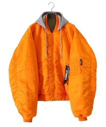 VETEMENTS / ヴェトモン：REVERSIBLE HOODED BOMBER：UE52JA220[RIP]